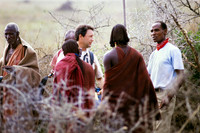 1987 — Mike with Maasai — Serengeti National Park, Tanzania