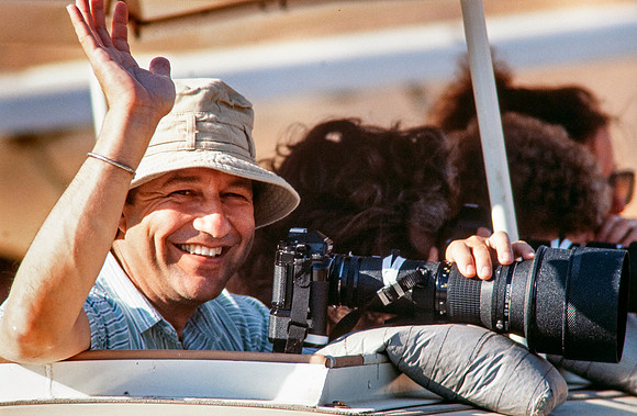1990 — Leading a photo safari — Samburu National Reserve, Kenya.