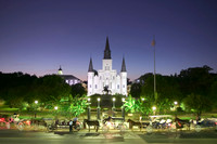 Saint Louis Cathedral, Jackson Square, French Quarter (Vieux Carre), New Orleans, Louisiana.
