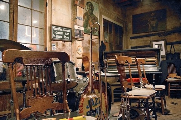Historical Preservation Hall,  French Quarter (Vieux Carre), New Orleans, Louisiana.